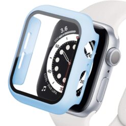 apple watch case with tempered glass for apple watch series 8 3 6 se series 7 accessories i phonecases com 8