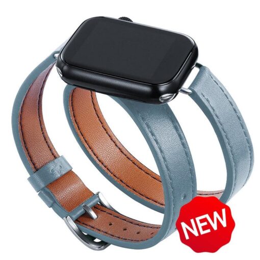 double band leather strap for apple watch 8 7 6 se 5 4 3 2 ultra 494542 44384041mm i phonecases com 16