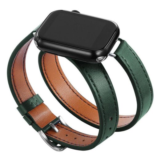 double band leather strap for apple watch 8 7 6 se 5 4 3 2 ultra 494542 44384041mm i phonecases com 17