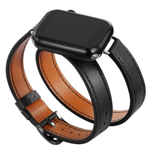 double band leather strap for apple watch 8 7 6 se 5 4 3 2 ultra 494542 44384041mm i phonecases com 18