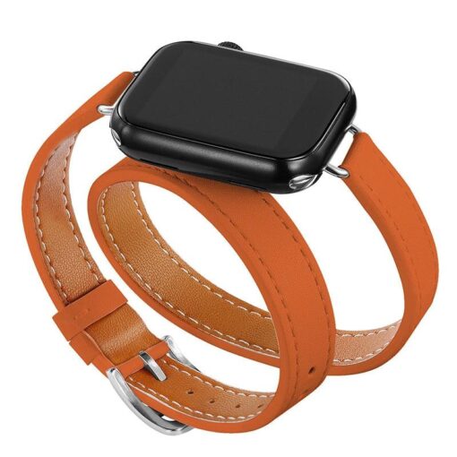 double band leather strap for apple watch 8 7 6 se 5 4 3 2 ultra 494542 44384041mm i phonecases com 6