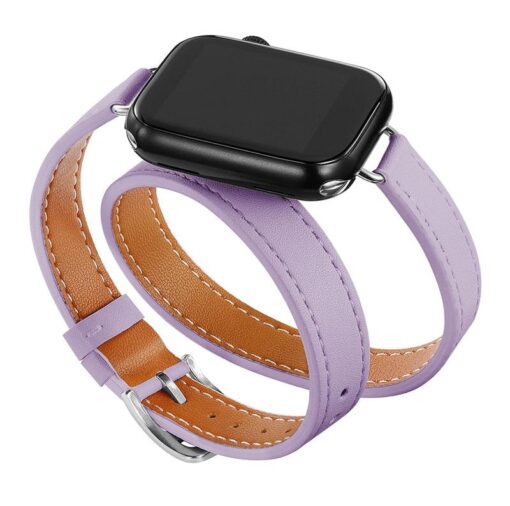 double band leather strap for apple watch 8 7 6 se 5 4 3 2 ultra 494542 44384041mm i phonecases com 7