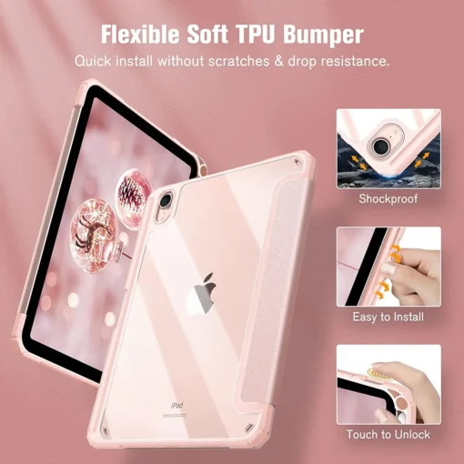protective flip case for ipad air 4 5 case for ipad 6th 9th 10th gen case for ipad mini 6 cover