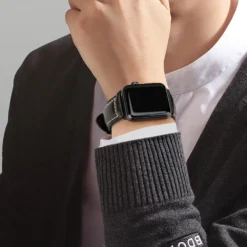 oil wax genuine leather watchband for apple watch band 40mm 41mm 44mm 45mm cowhide vintage strap 7 6 5 4 3 se iwatch
