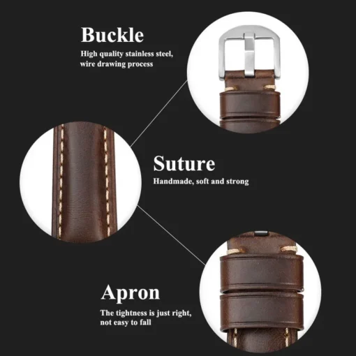 simple wide leather strap for apple watch ultra 7 8 6 se 5 4 3 watch band 38/40/41/42/44/45mm