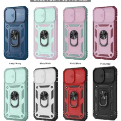 rugged armor case for iphone 11 pro x xr xs max 6 7 8 plus camera protection & kickstand