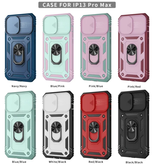 rugged armor case for iphone 11 pro x xr xs max 6 7 8 plus camera protection & kickstand