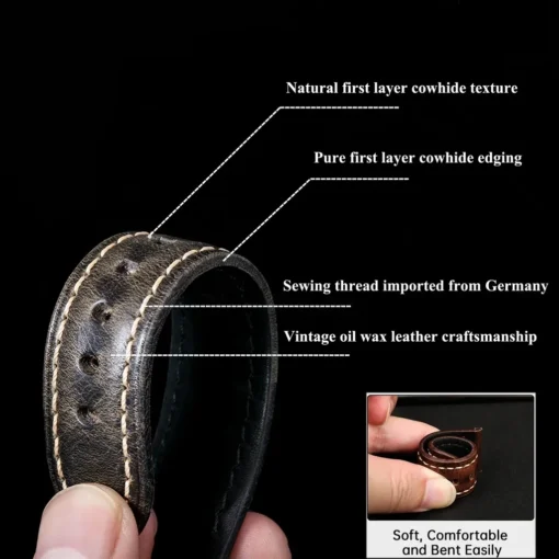 simple wide leather strap for apple watch ultra 7 8 6 se 5 4 3 watch band 38/40/41/42/44/45mm
