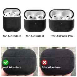 luxury suede alcantara case for airpods pro 2 pro 1 faux leather cases for airpods 3 2 earphones