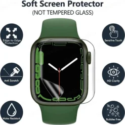 anti bubble anti scratch ultra thin screen protector film for apple watch ultra 8 7 6 se 5 4 3