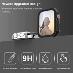 high quality waterproof case for apple watch series 7, 8, 4, 5, se, and 6
