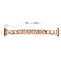 luxury women s chain link stainless steel watch band for apple watch 8 7 6 5 4 ultra i phonecases com 16