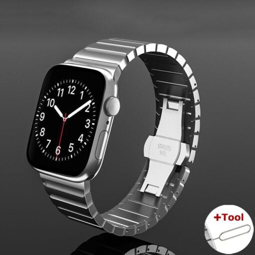 stainless steel bracelet band for apple watch 8 7 4145mm 6543 4440mm ultra 49mm i phonecases com 12