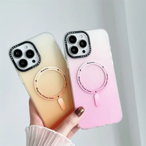 gradient aurora matte magnetic magsafe case for iphone 14 pro max 11 12 13 14 pro max