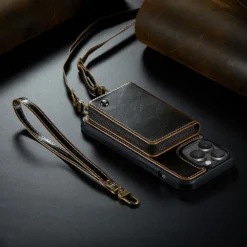leather purse wall card holder flip case for iphone 13 12 14 pro max mini 11 x xr xs max