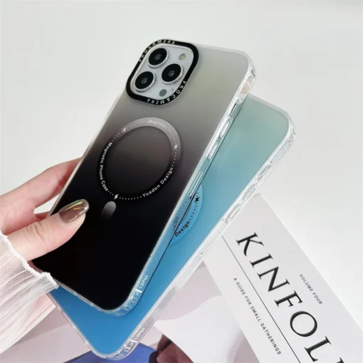 gradient aurora matte magnetic magsafe case for iphone 14 pro max 11 12 13 14 pro max