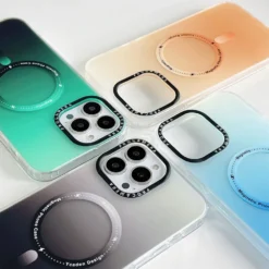 gradient aurora matte magnetic magsafe case for iphone 14 pro max 11 12 13 14 pro max