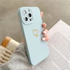 candy color love heart case for iphone 12 13 pro max 14 pro se 2020 soft silicone back cover
