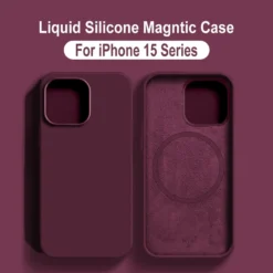 for magsafe wireless charging cases for iphone 15 11 14 13 12 pro max plus liquid silicone magnetic soft cover phone accessories