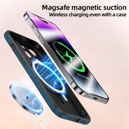 vintage lamb skin leather deer case for iphone 15 14 13 12 11 pro max 15pro 14pro 13pro full cover for magsafe wireless charging