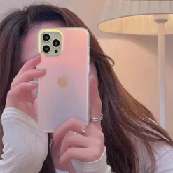 luxury fashion laser matte gradient phone case for iphone 14 pro max 13 12 11 x xr xs 7 8