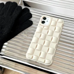 3d abstract cube soft silicone fashion case for iphone 13 pro max 14 matte shockproof cover