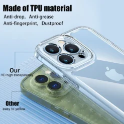 thick silicon space bumper case for iphone 13 14 12 pro max 11 x xr xs 7 8 transparent cover