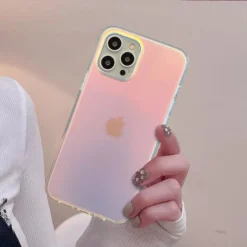 luxury fashion laser matte gradient phone case for iphone 14 pro max 13 12 11 x xr xs 7 8