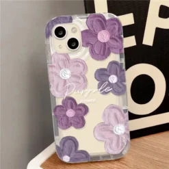 oil painting shockproof soft back cover flower iphone series phone case td27