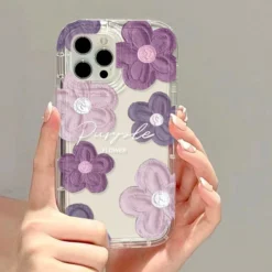 oil painting shockproof soft back cover flower iphone series phone case td27