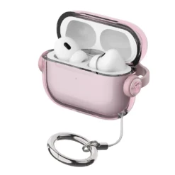 Candy Color Security Lock Transparent Bluetooth Headphone Case with Phone Holder for Airpods 1 2 3 4 Pro 1 2