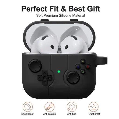 3D Gamepad Silicone Shockproof Bluetooth Headset Cover for AirPods 1 2 3 4 Pro 1 2 - Image 2